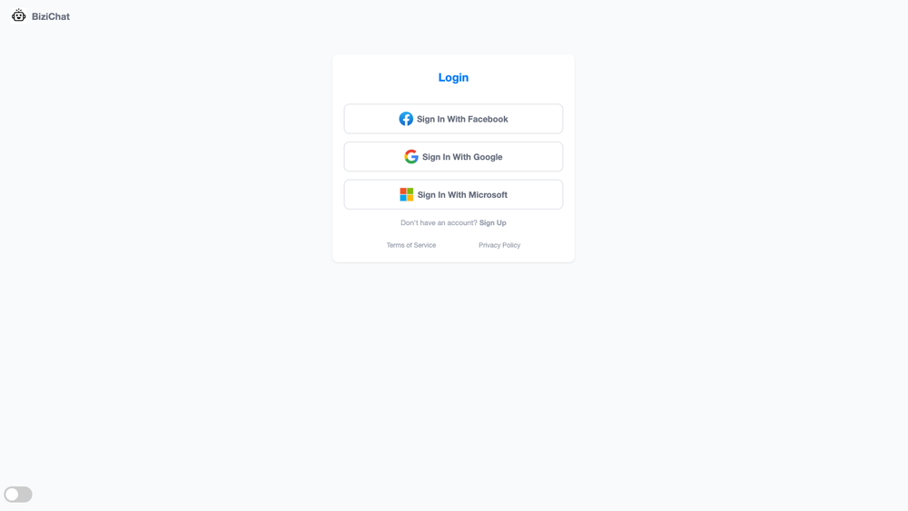 Screenshot of Bizichat