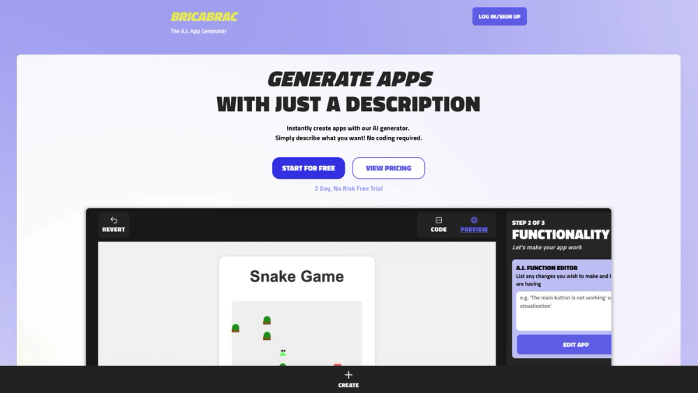Screenshot of Bricabrac AI