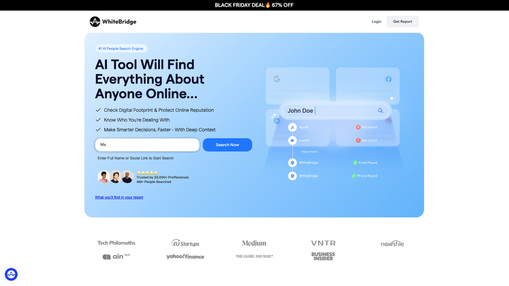 Screenshot of Whitebridge AI