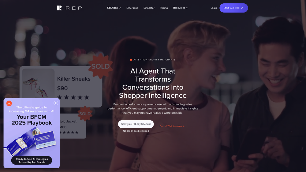 Screenshot of Rep AI