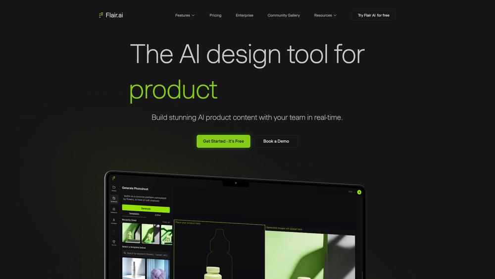 Screenshot of Flair.ai