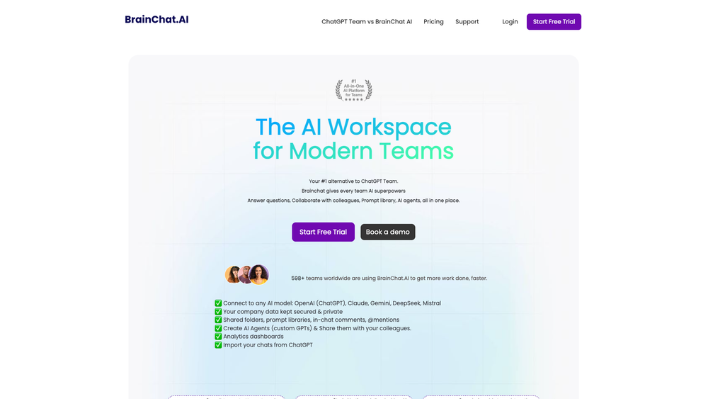 Screenshot of BrainChat