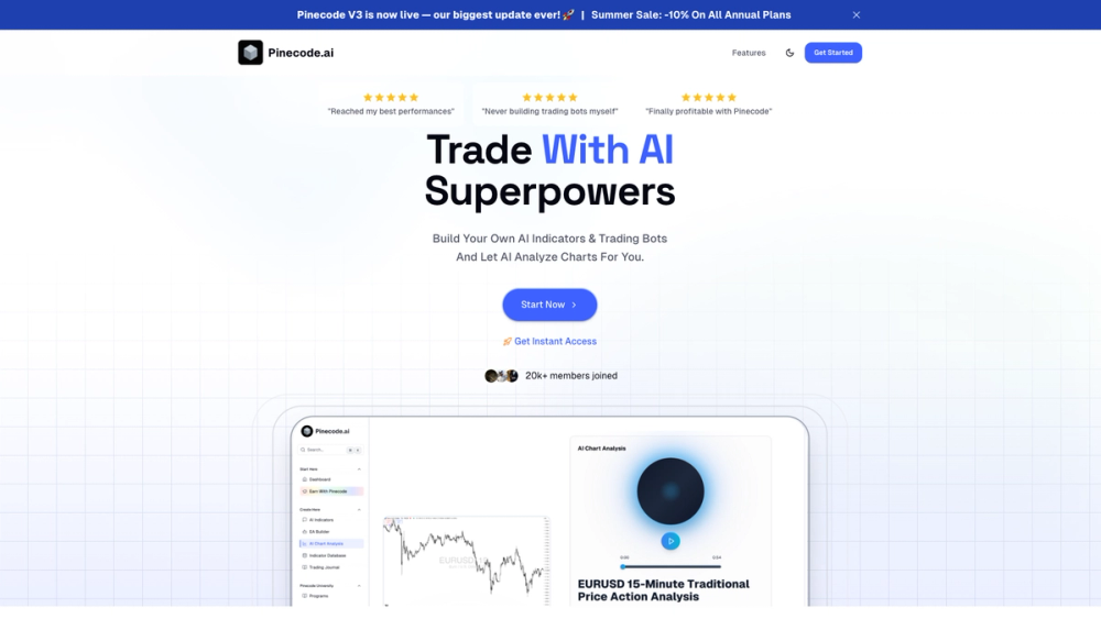 Screenshot of Pinecode