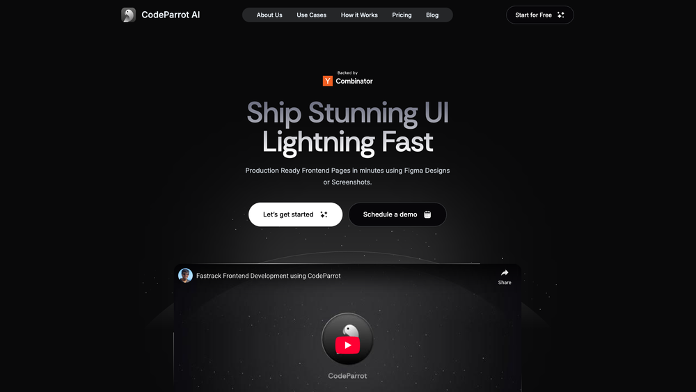 Screenshot of CodeParrot