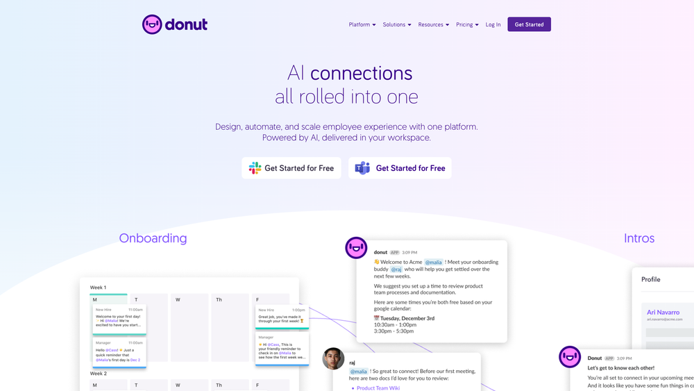 Screenshot of Donut