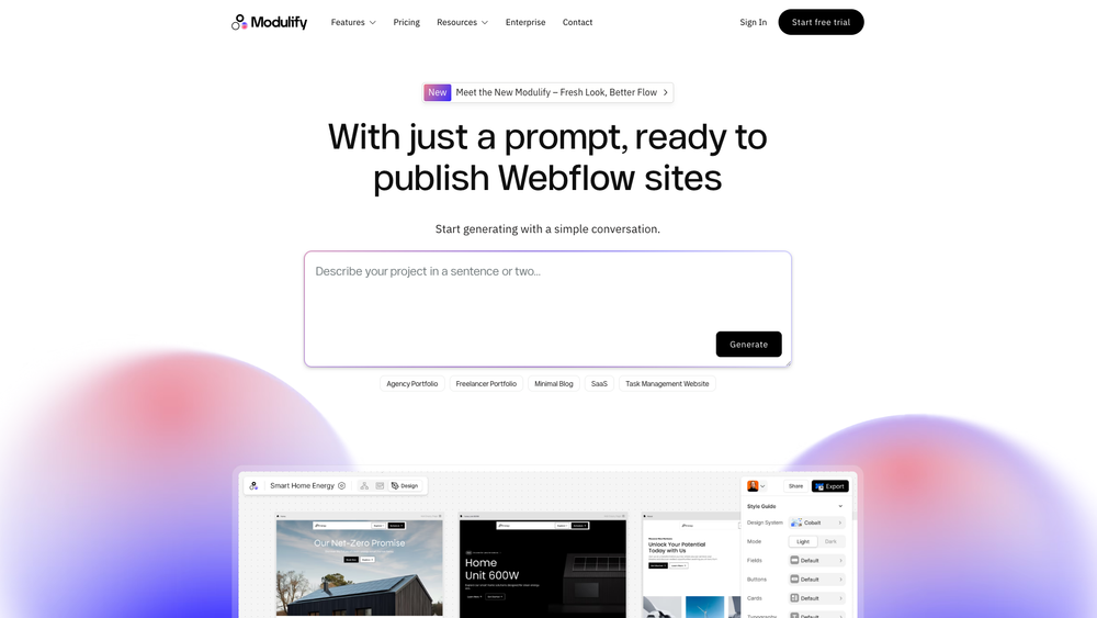 Screenshot of Modulify