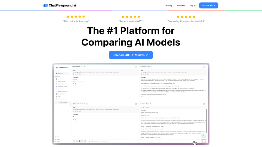 Screenshot of ChatPlayground