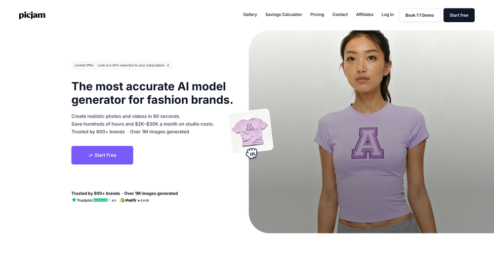 Screenshot of Picjam