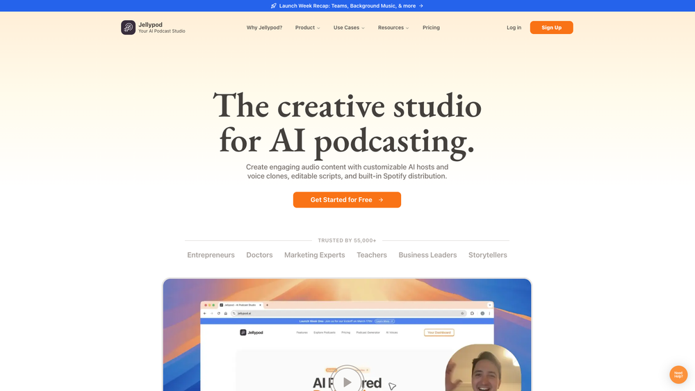 Screenshot of Jellypod