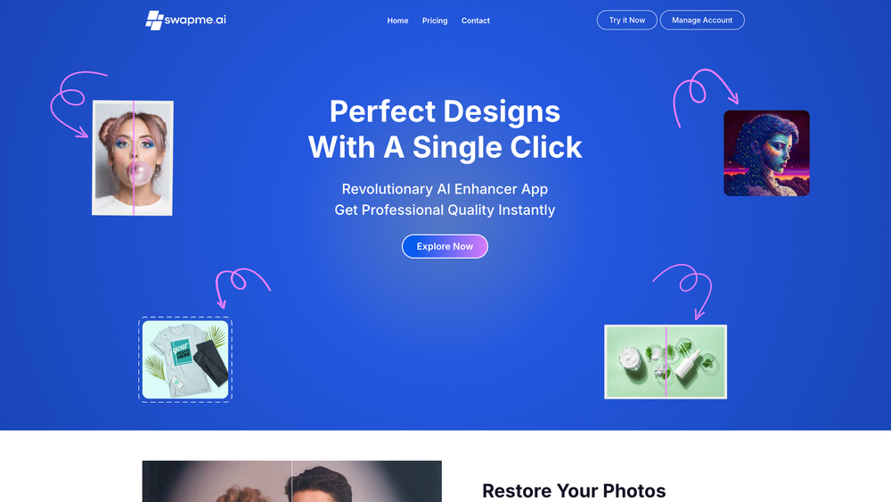 Screenshot of Enhancer App