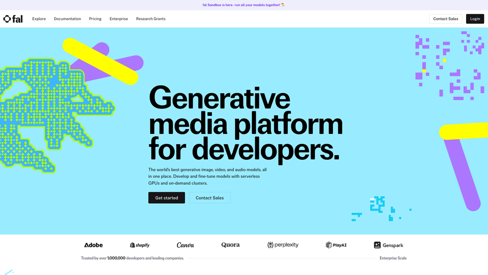Screenshot of fal.ai