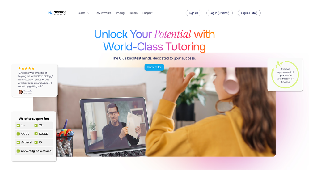 Screenshot of Sophos Education