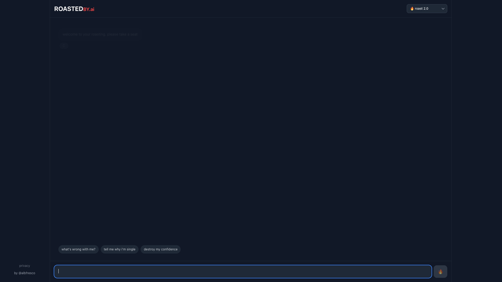 Screenshot of ROASTED BY.ai