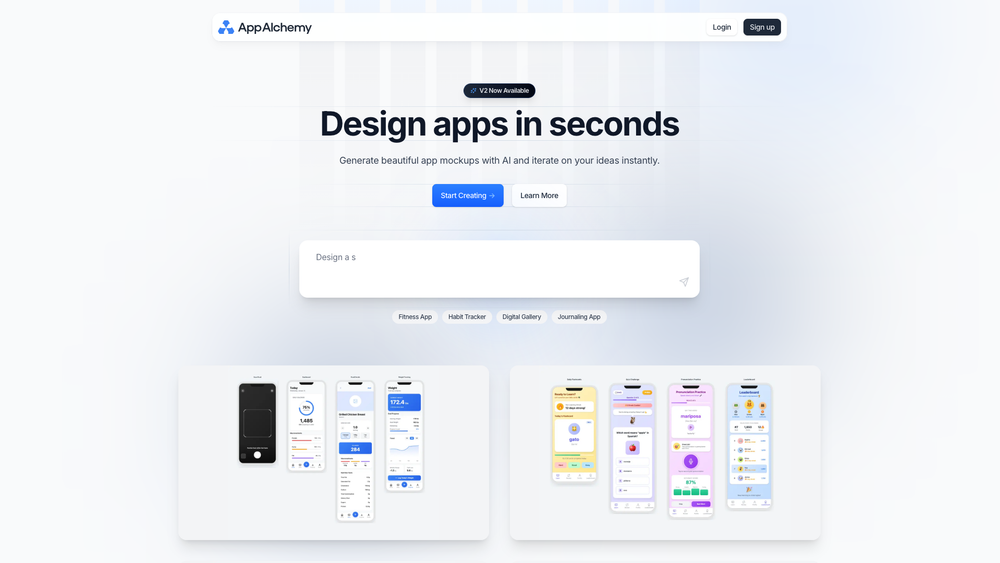 Screenshot of App Alchemy