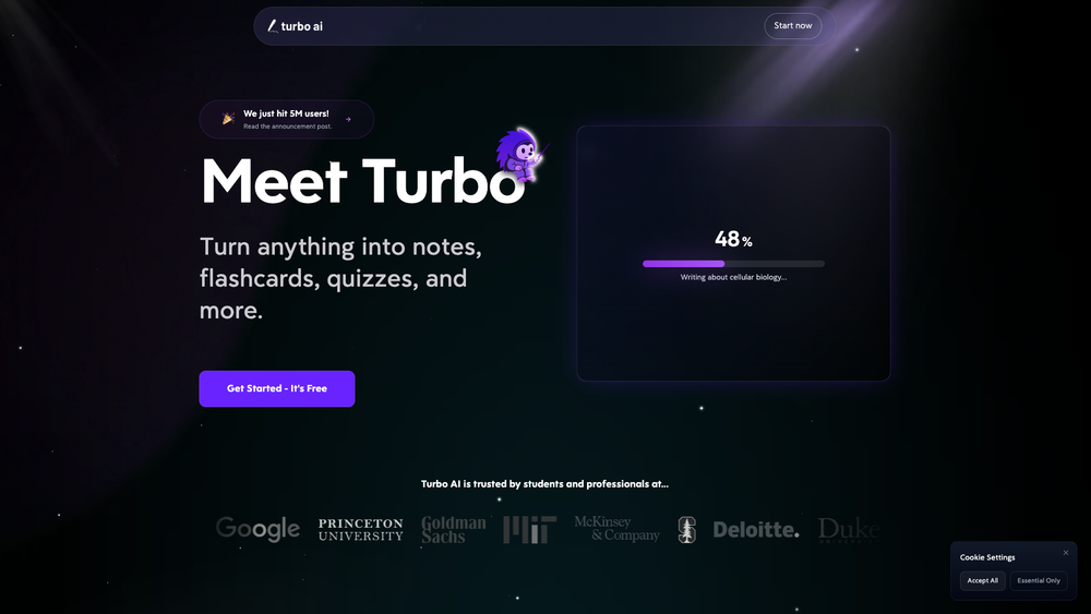 Screenshot of Turbo AI