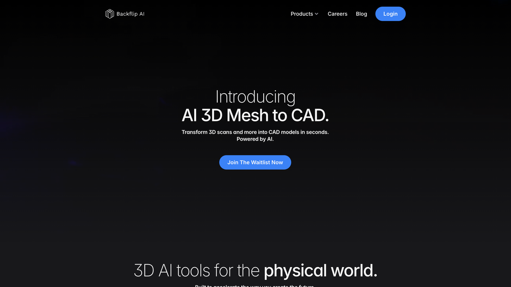 Screenshot of Backflip AI