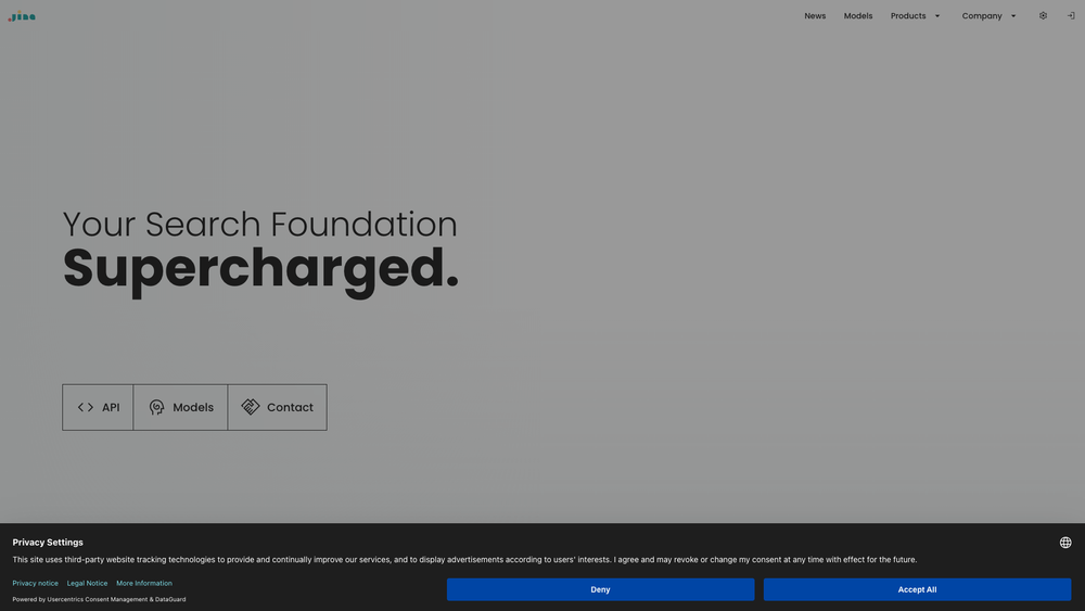 Screenshot of Jina AI