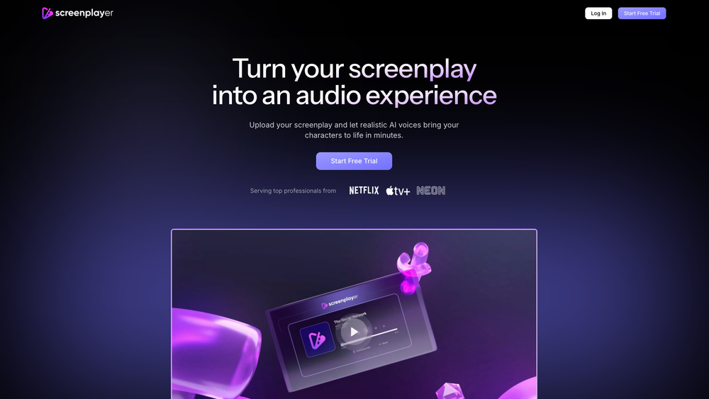 Screenshot of Screenplayer