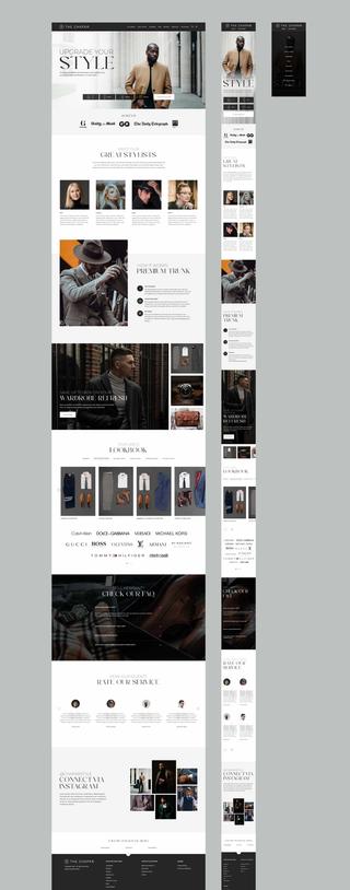 The Chapar responsive landing page design