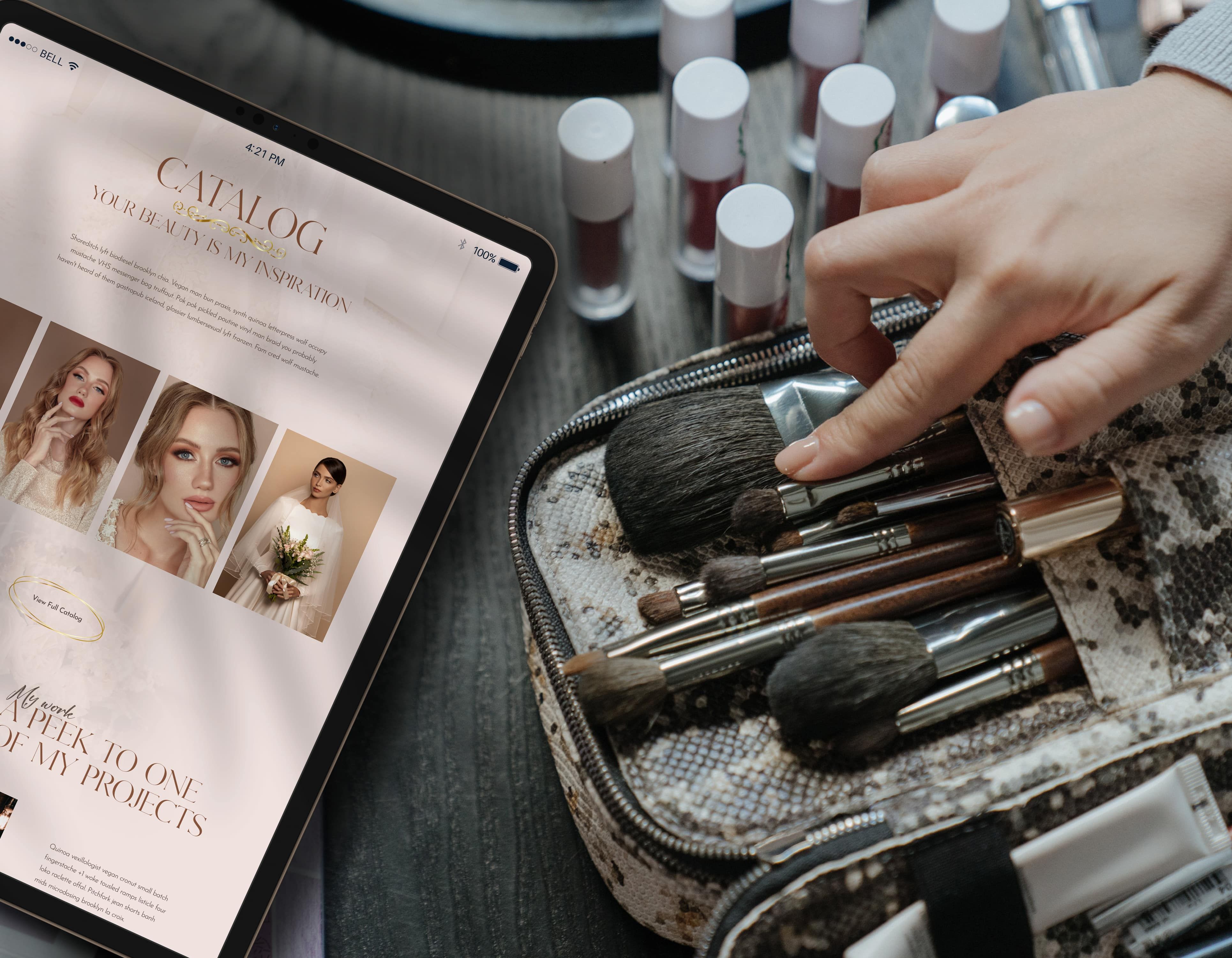 Tablet Catalogue View: Your beauty is my inspiration