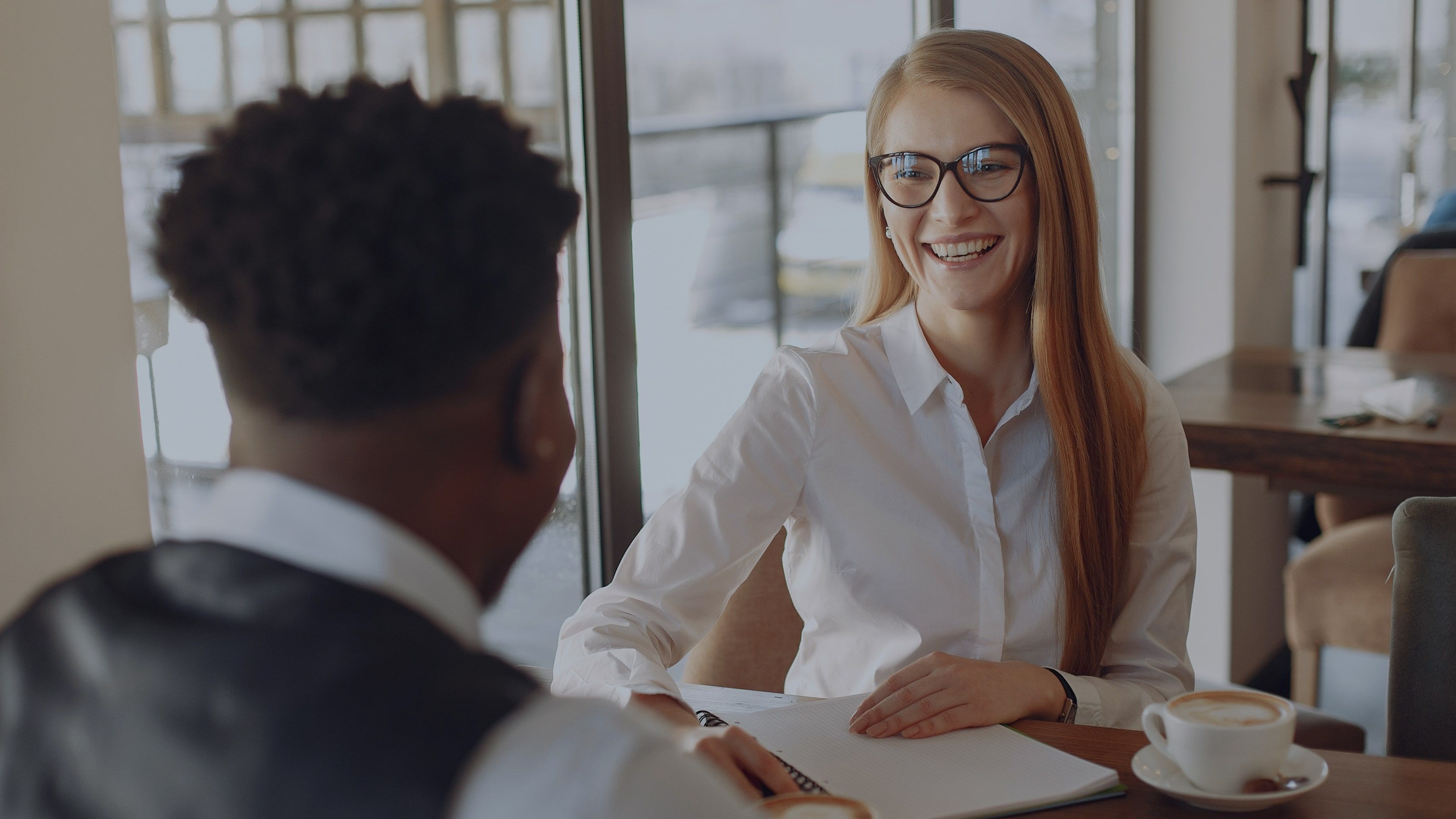 Recruitment Specialist interviewing new employee