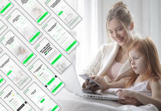 User case scenario - mother with child undertaking network solution survey