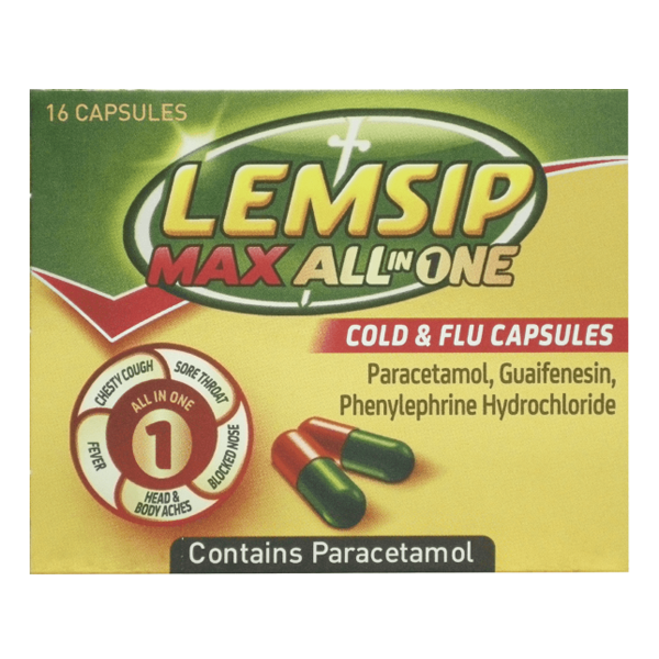 Lemsip Max All in One Cold & Flu Capsules