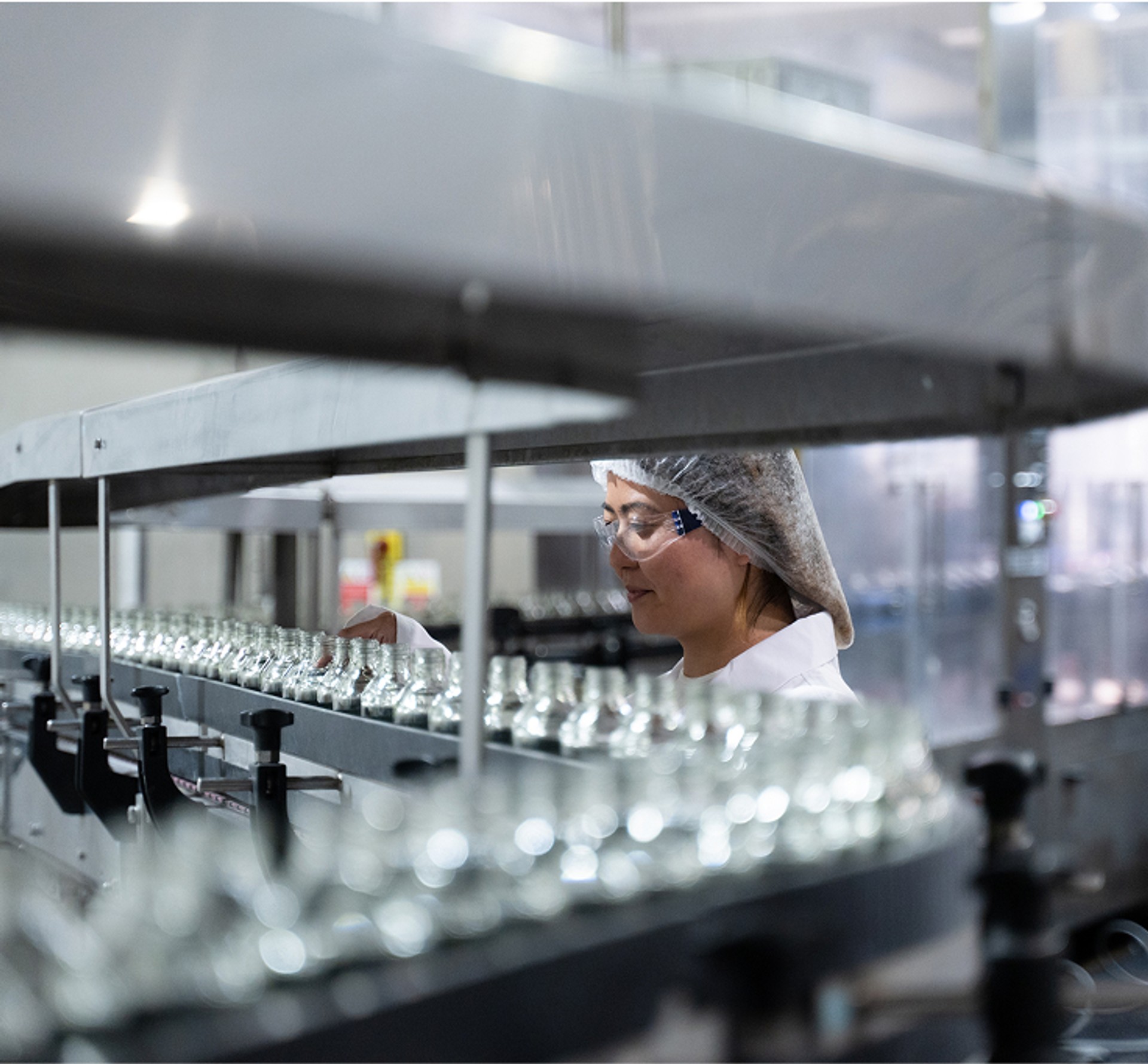 Lady working in factory