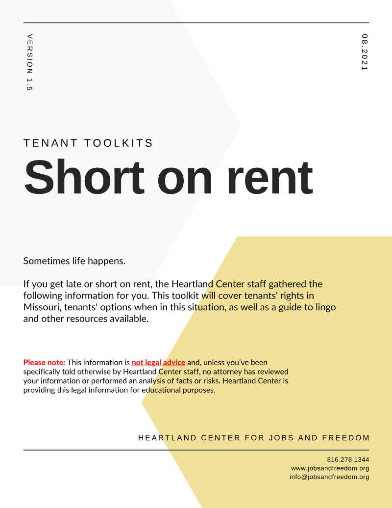 Short on Rent