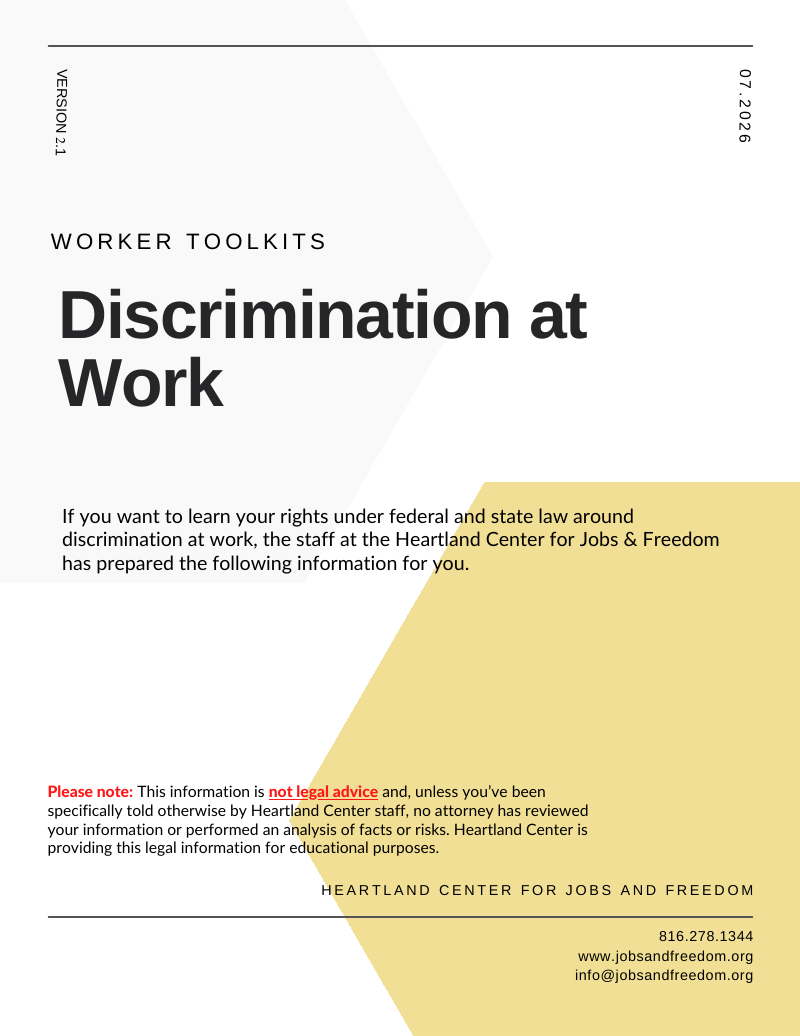 Workplace Discrimination cover