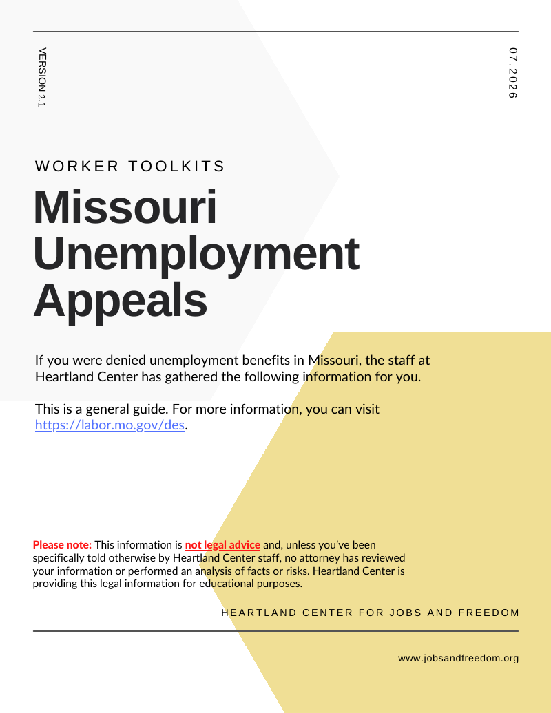 Missouri Unemployment Appeals cover