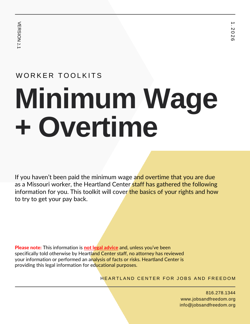Minimum Wage + Overtime cover