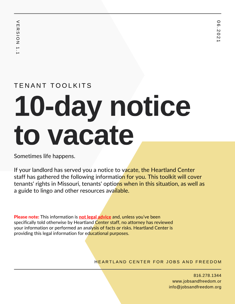 10-Day Notice to Vacate
