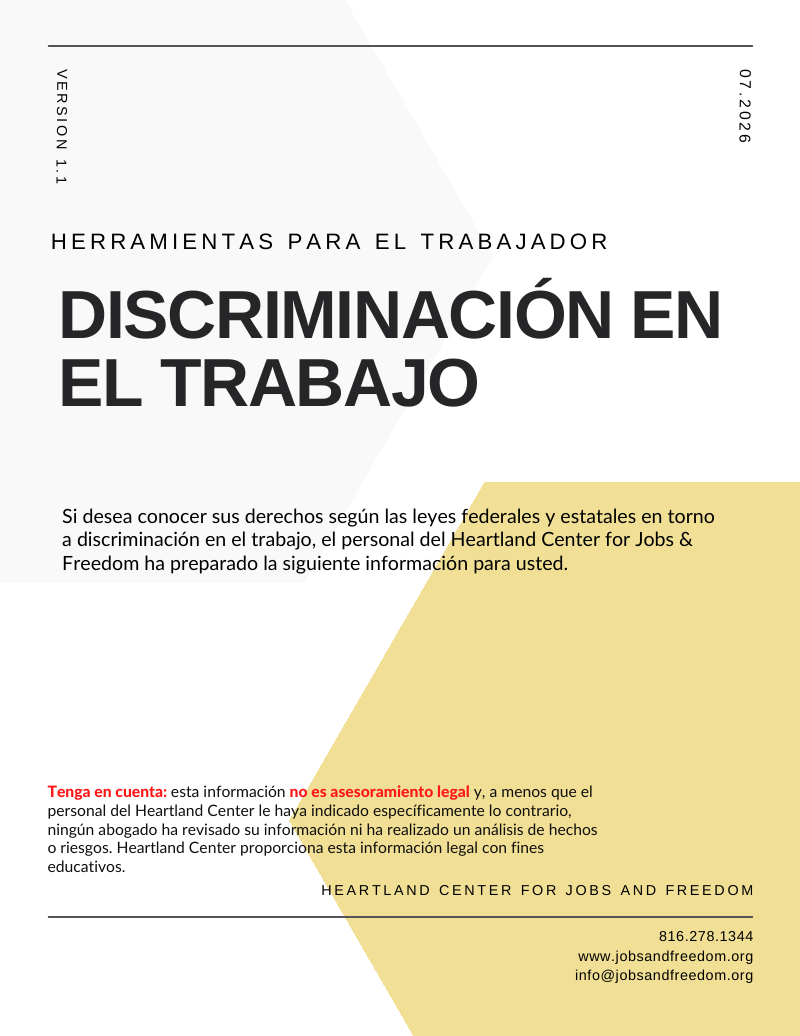 Discriminación en el trabajo portada