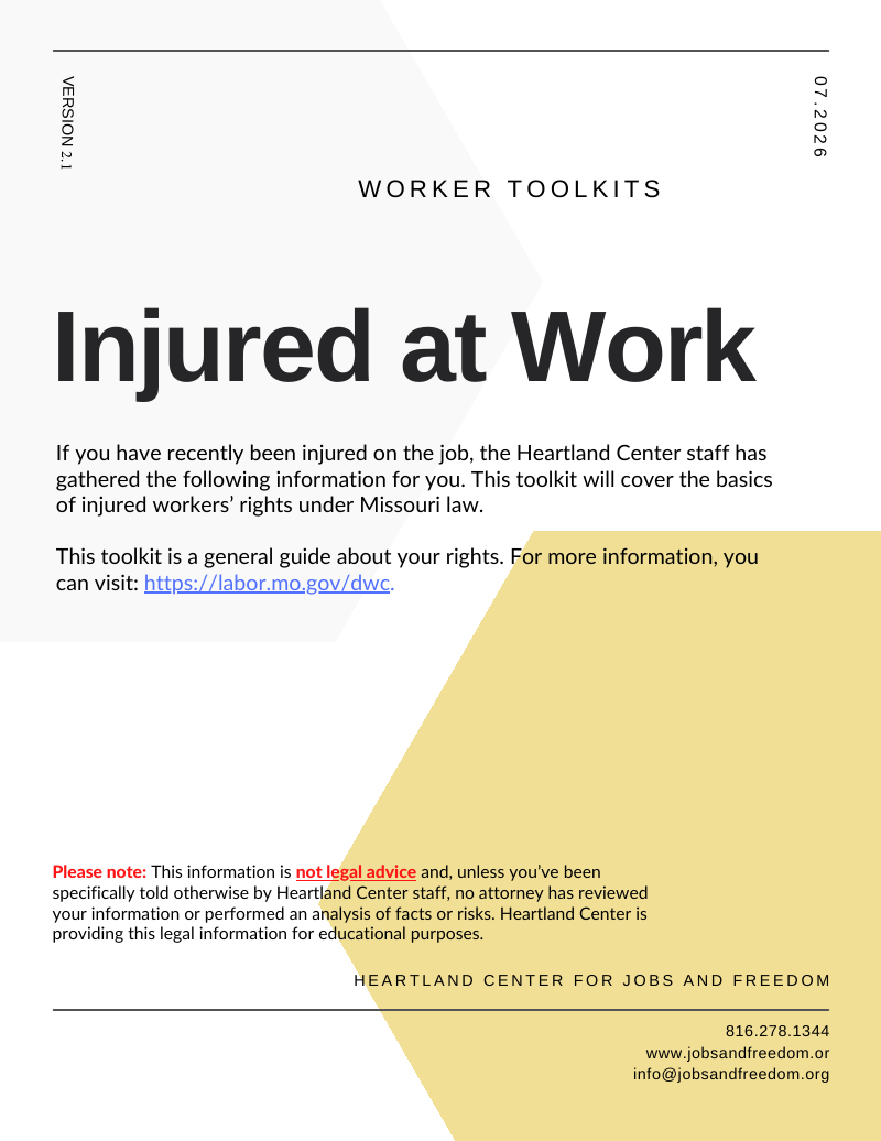 Injured at Work cover