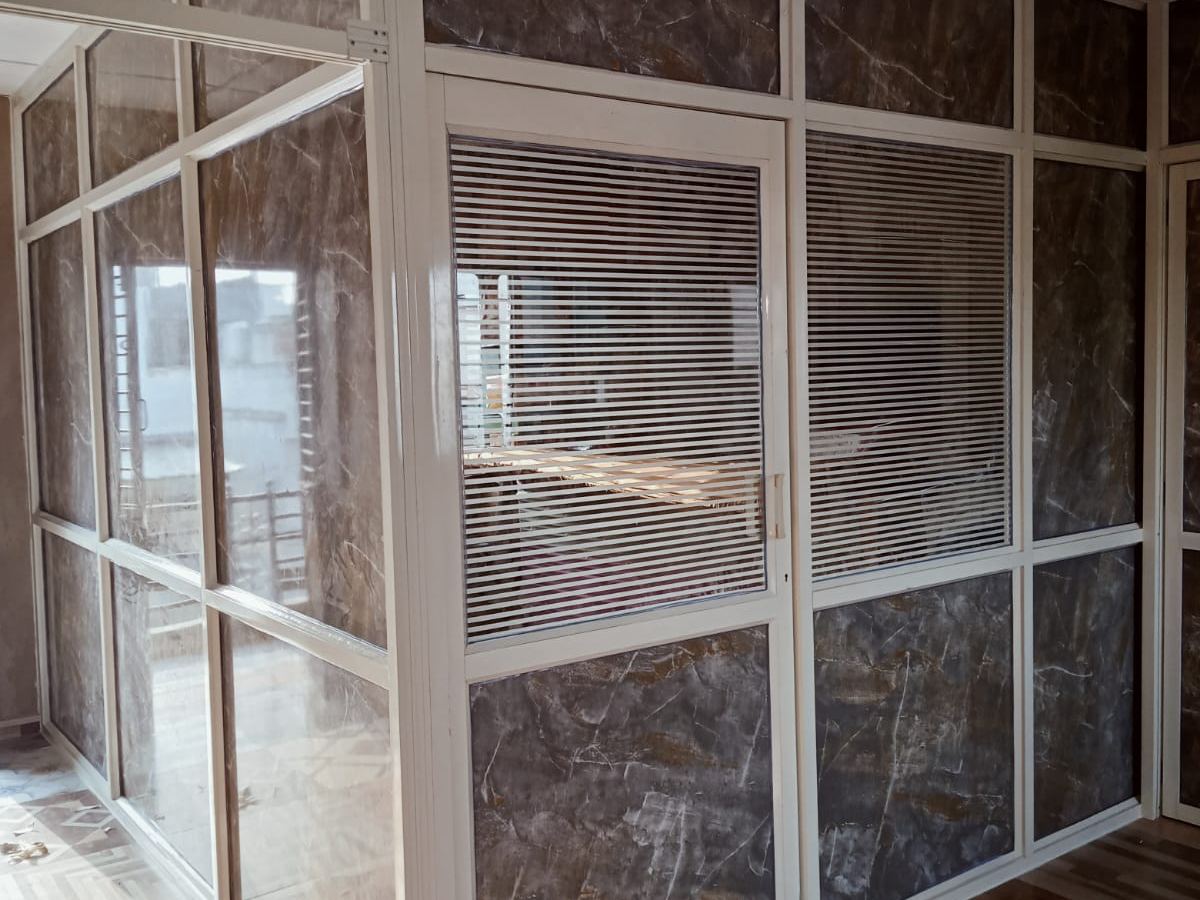 glazed office partition
