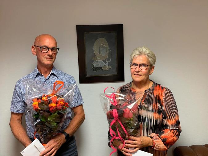 Vi gratulerer ekteparet Anne og Svein Venøy, som begge har hatt sin arbeidsplass her hos oss på Fiskevegn i 40 år!