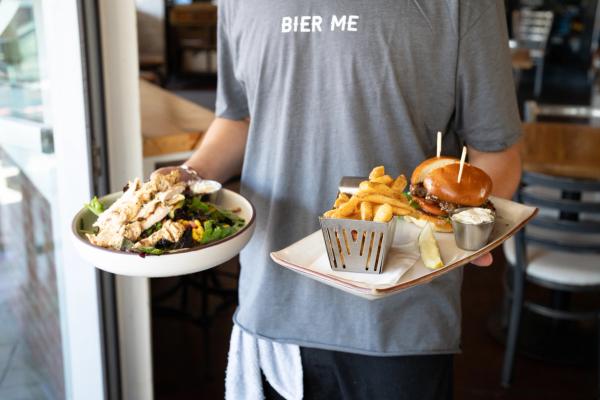Fresh nachos served at Bier Garden Encinitas