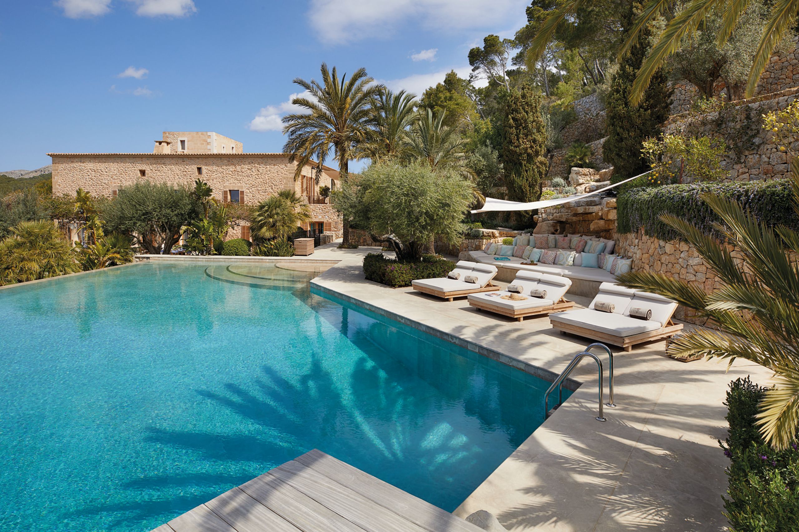 Private estate with a pool and landscaped gardens