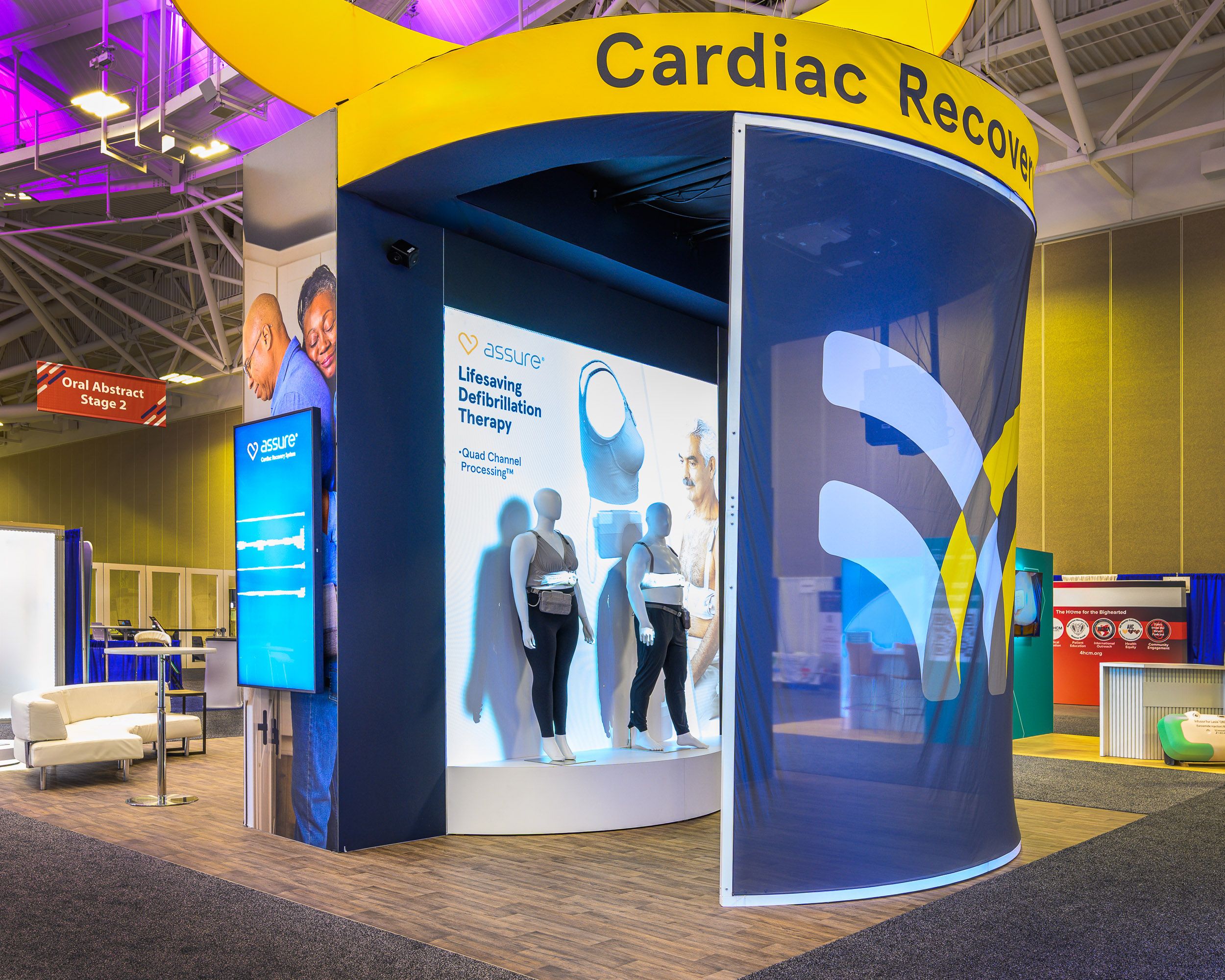 back of Kestra tradeshow booth