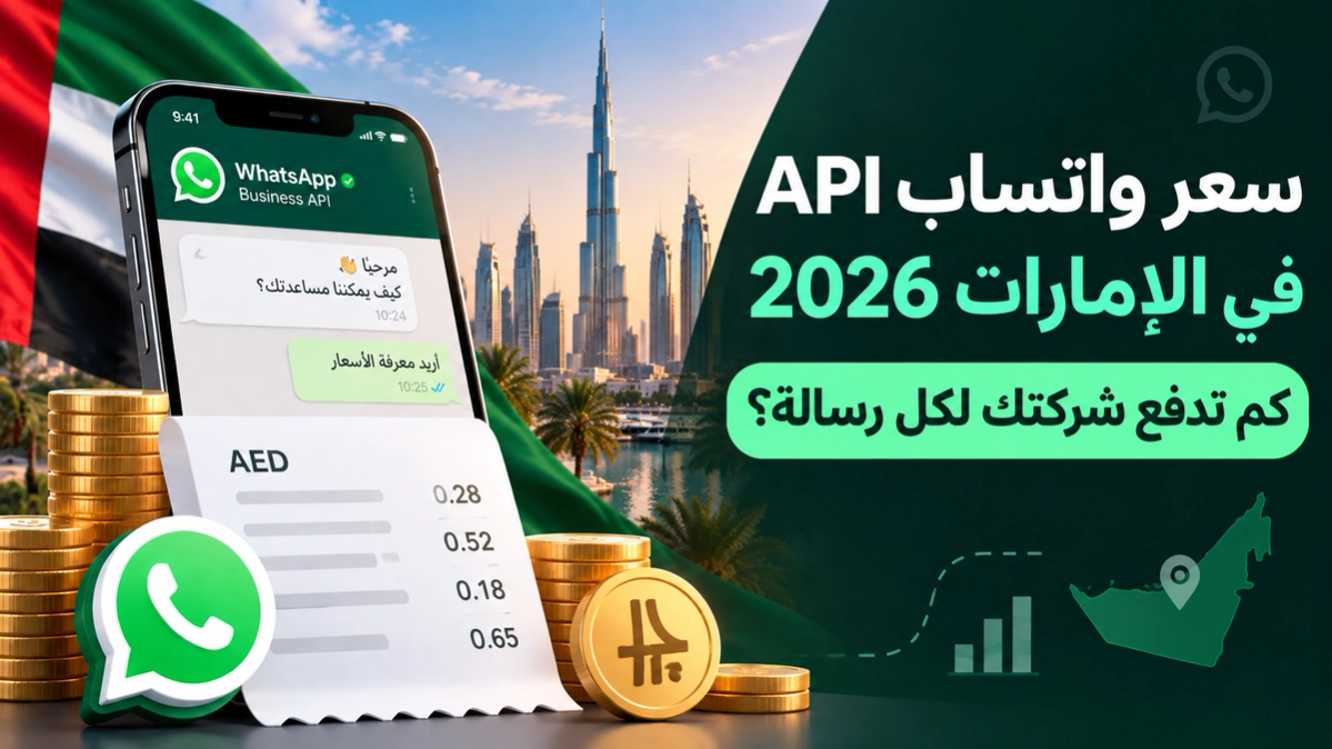 سعر واتساب API في الإمارات 2026: تكلفة كل رسالة