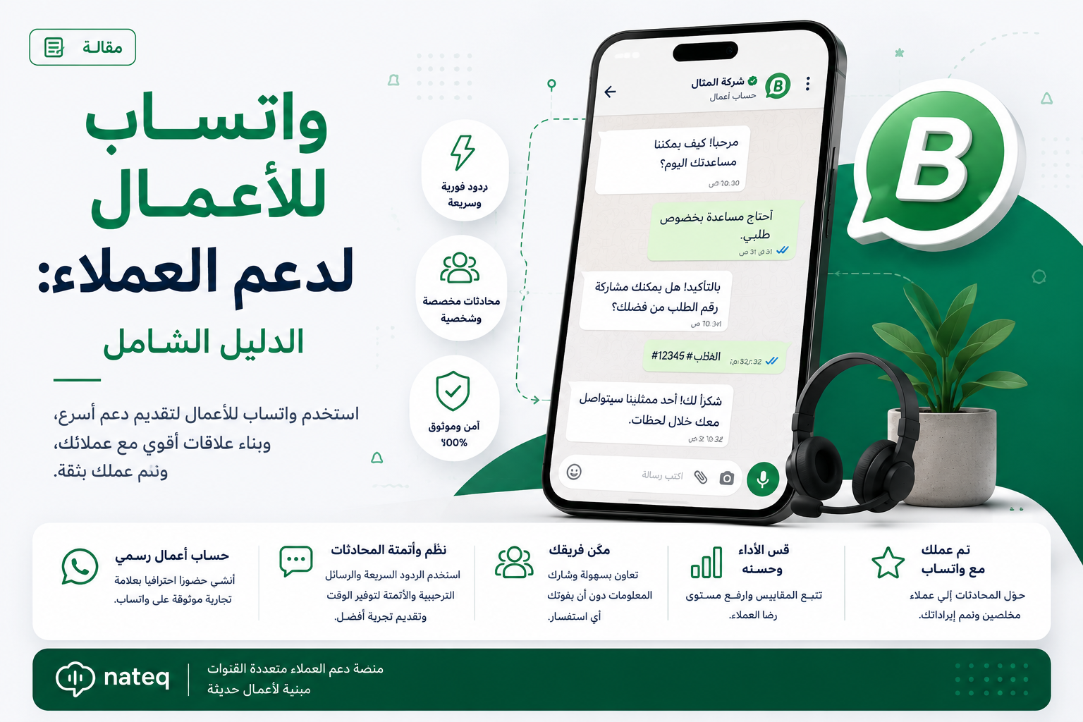 دليل خدمة العملاء عبر واتساب للأعمال