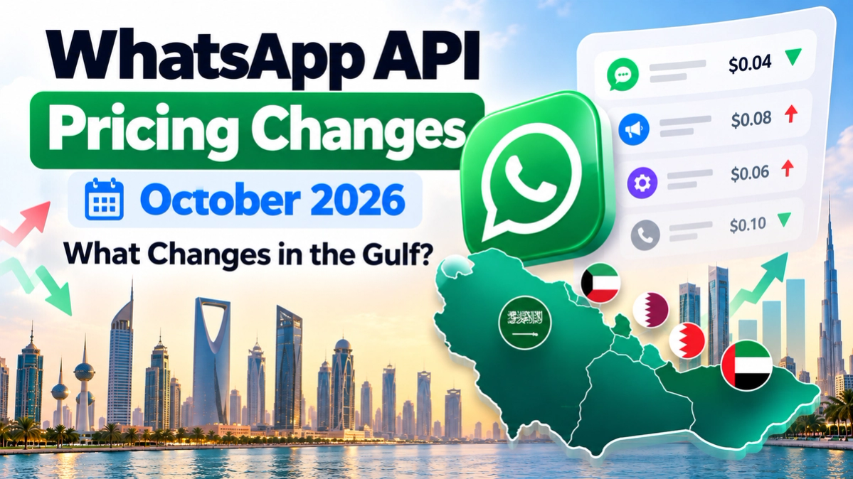WhatsApp API Pricing Changes October 2026 (Gulf)