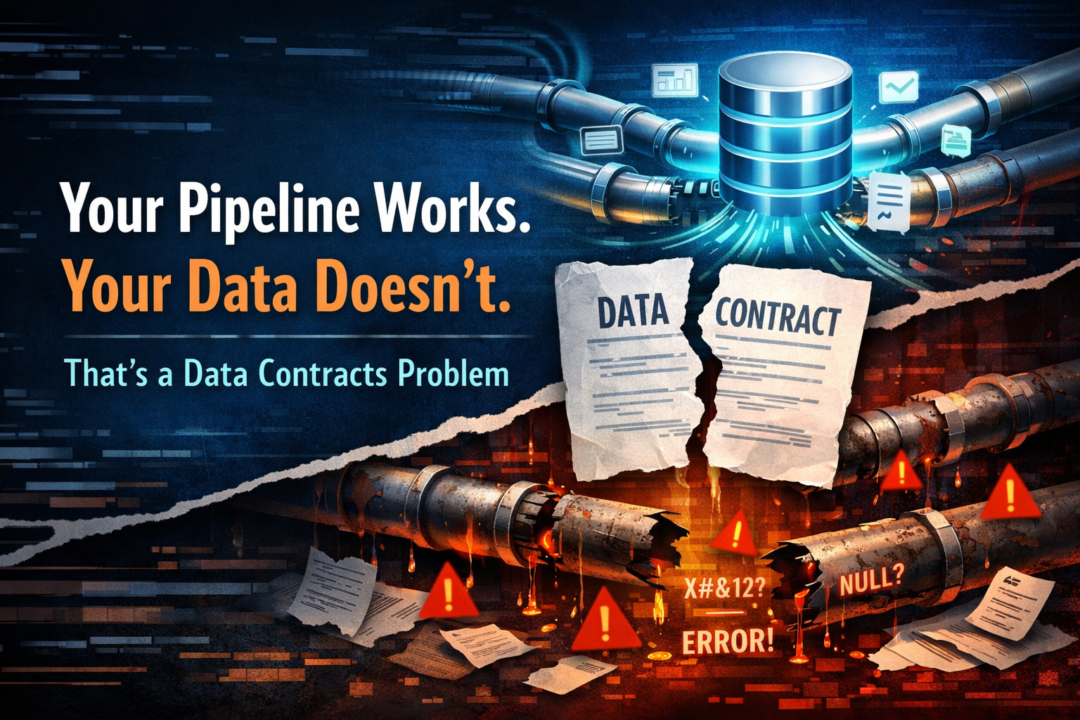 Your Pipeline Works. Your Data Doesn't. That's a Data Contracts Problem.