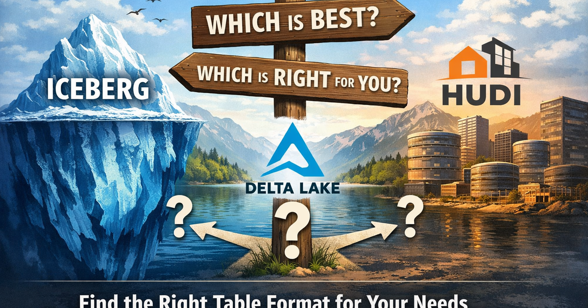 Iceberg, Delta Lake, Hudi: Stop Asking Which Is Best and Start Asking Which Is Right for You