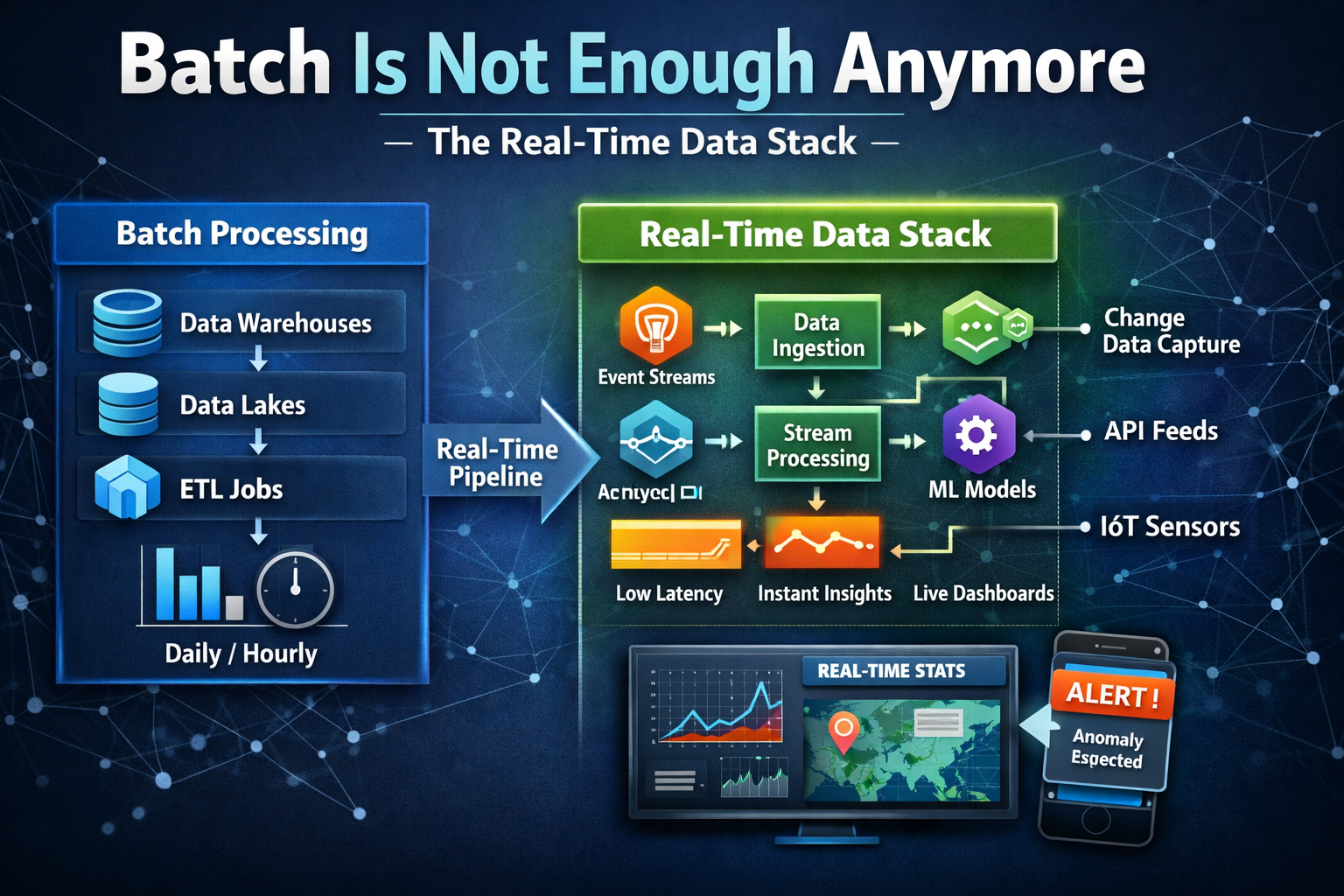 Batch Is Not Enough Anymore. Here's What the Real-Time Stack Actually Looks Like.