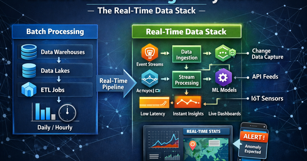 Batch Is Not Enough Anymore. Here's What the Real-Time Stack Actually Looks Like.