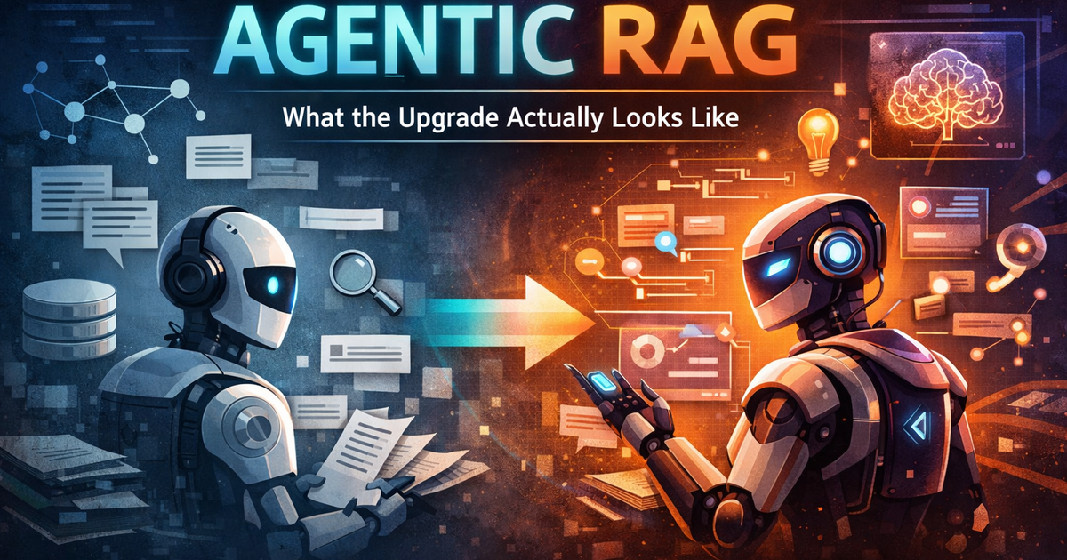 From Naive RAG to Agentic RAG: What the Upgrade Actually Looks Like