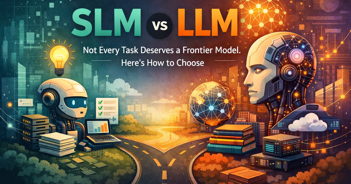 SLM vs LLM - Not Every Task Deserves a Frontier Model. Here's How to Choose.