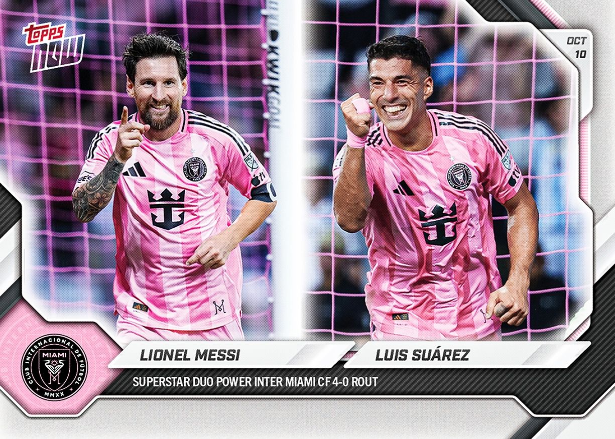 Lionel Messi/Luis Suárez - 2026 MLS Topps NOW® - Card 90